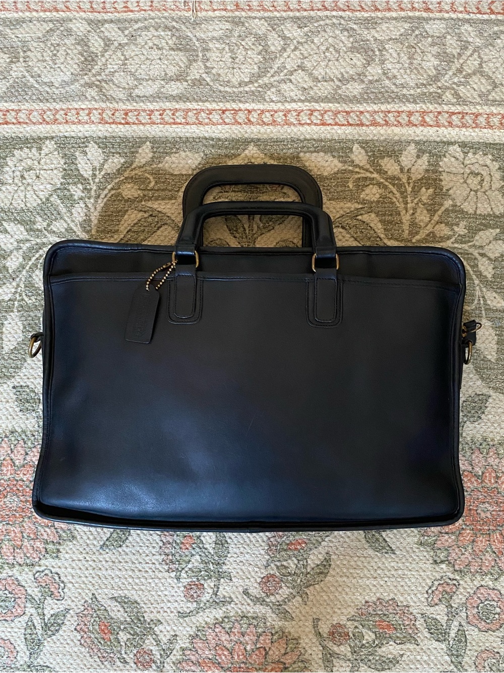 Vintage Coach Monroe Black Briefcase with strap pre-1994